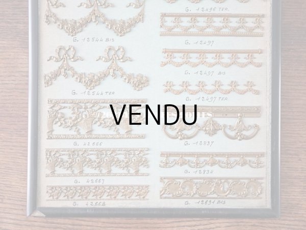 画像5: 1900年代 アンティーク  サンプラー リボンのガーランド＆ローズパニエのオルモル (5)