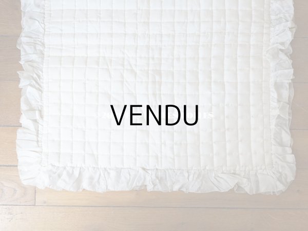 画像13: 1900年代 アンティーク シルク製 大きなポシェット 薔薇と蝶々のハンドペイント オフホワイト (13)