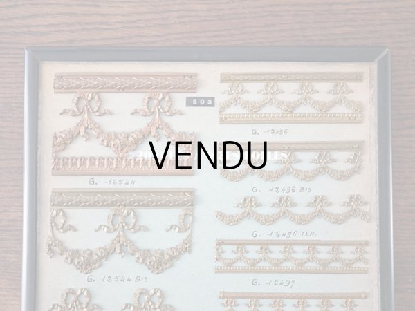 画像4: 1900年代 アンティーク  サンプラー リボンのガーランド＆ローズパニエのオルモル (4)