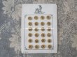 画像2: 19世紀 アンティーク ドール用 カットスチールボタン 10mm ピース売り　シルバー&ゴールド  (2)