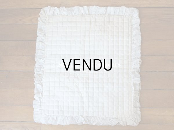 画像9: 1900年代 アンティーク シルク製 大きなポシェット 薔薇と蝶々のハンドペイント オフホワイト (9)