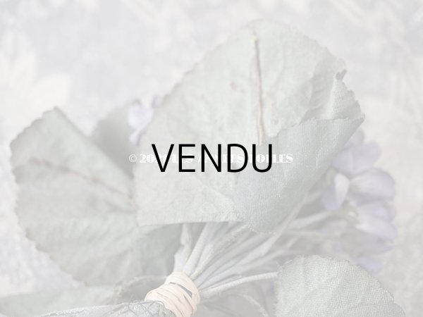 画像7: 1900年代 アンティーク 菫のブーケの布花 コサージュ  44輪 (7)