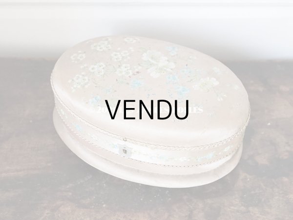 画像5: 19世紀 アンティーク ナポレオン3世時代 お菓子箱 薔薇 & 勿忘草のハンドペイント　チョコレートボックス シルク製 (5)