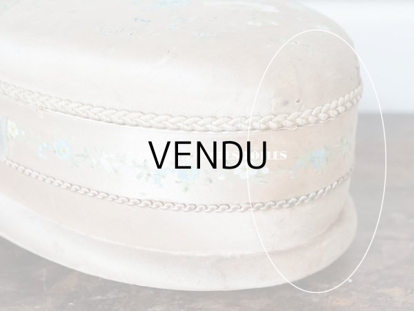 画像13: 19世紀 アンティーク ナポレオン3世時代 お菓子箱 薔薇 & 勿忘草のハンドペイント　チョコレートボックス シルク製 (13)