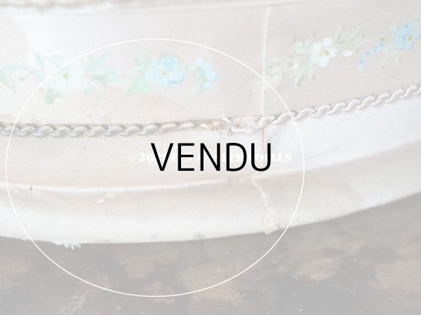 画像15: 19世紀 アンティーク ナポレオン3世時代 お菓子箱 薔薇 & 勿忘草のハンドペイント　チョコレートボックス シルク製 (15)