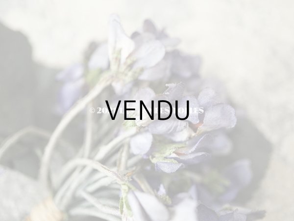 画像3: 1900年代 アンティーク 菫のブーケの布花 コサージュ  44輪 (3)