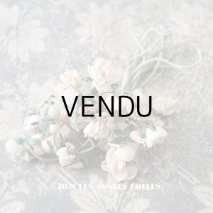 画像: アンティーク パウダーピンクの薔薇の布花 コサージュ 