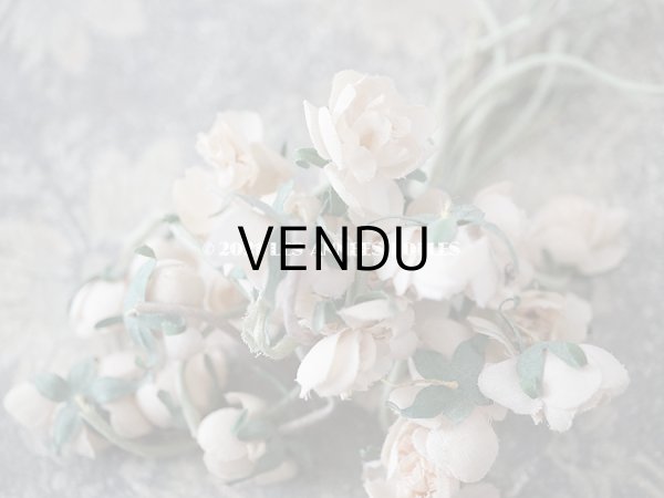 画像5: アンティーク パウダーピンクの薔薇の布花 コサージュ  (5)