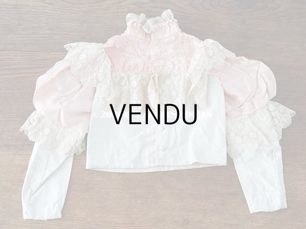 画像10: 19世紀末 アンティーク 小さな女の子用のコルサージュ ブラウス  (10)