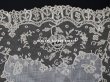 画像6: 19世紀 アンティーク イニシャル・モノグラム刺繍入り 結婚式のハンカチ アプリカシオン・アングルテール (ボビンレース)　 (6)
