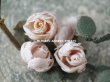 画像4: アンティーク ドールハット用 小さなコサージュ 薔薇の布花 (4)