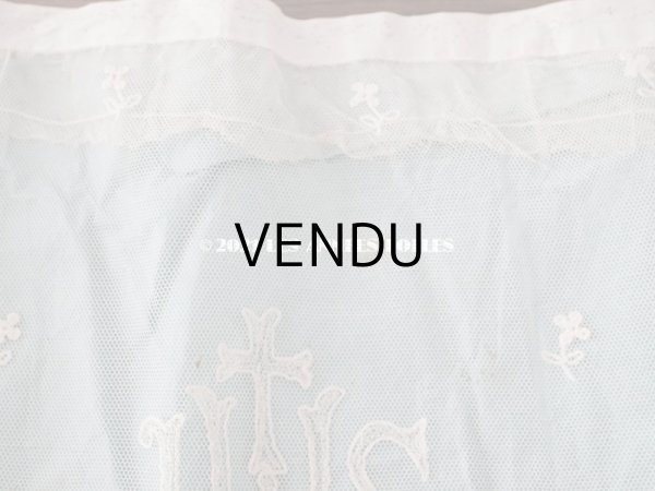 画像13: アンティーク 教会の祭壇用 レースのパネル 139×29.4cm (13)