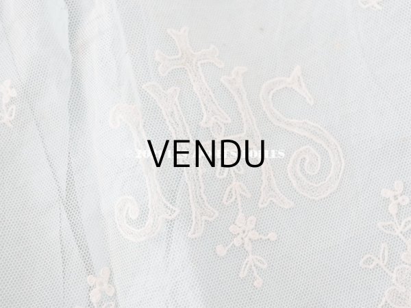 画像3: アンティーク 教会の祭壇用 レースのパネル 139×29.4cm (3)