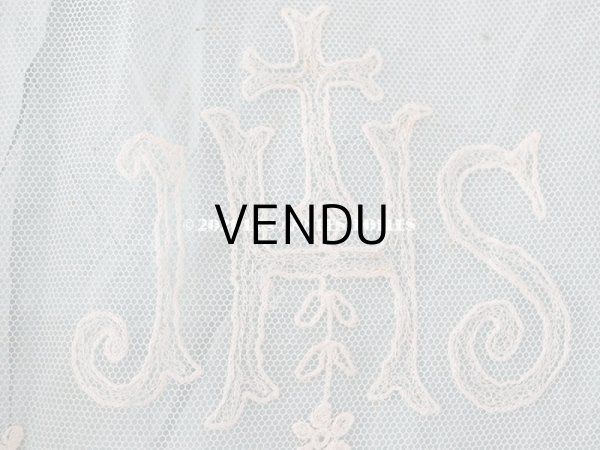 画像14: アンティーク 教会の祭壇用 レースのパネル 139×29.4cm (14)