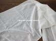 画像2: アンティーク  ドットの刺繍入り コットン生地 334×44cm (2)