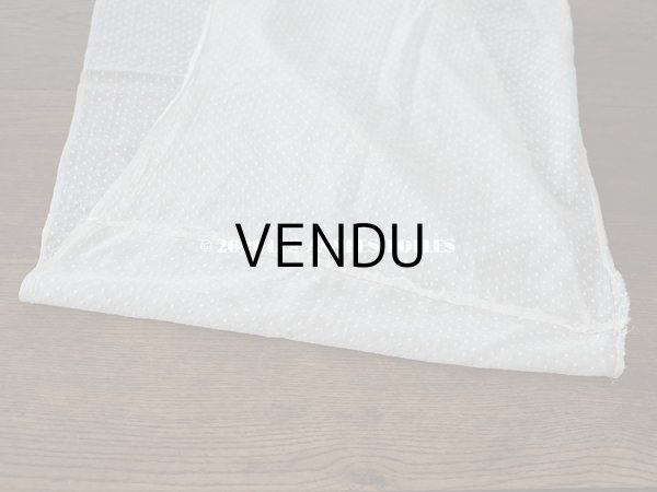 画像3: アンティーク  ドットの刺繍入り コットン生地 334×44cm (3)