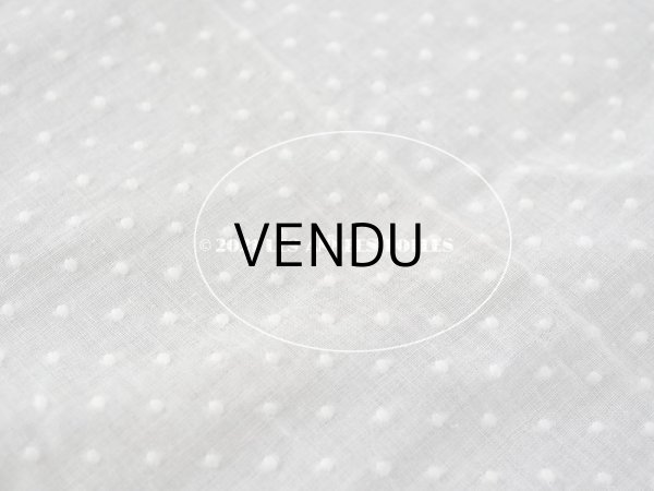 画像4: アンティーク  ドットの刺繍入り コットン生地 334×44cm (4)