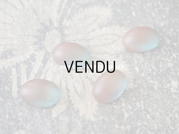 画像2: アンティーク サフィレットのルース フォイル無し カボションカット 13mm×9.5mm ピース売り (2)