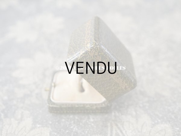 画像6: アンティーク リングボックス ジュエリーボックス 金彩入り グリーン (6)