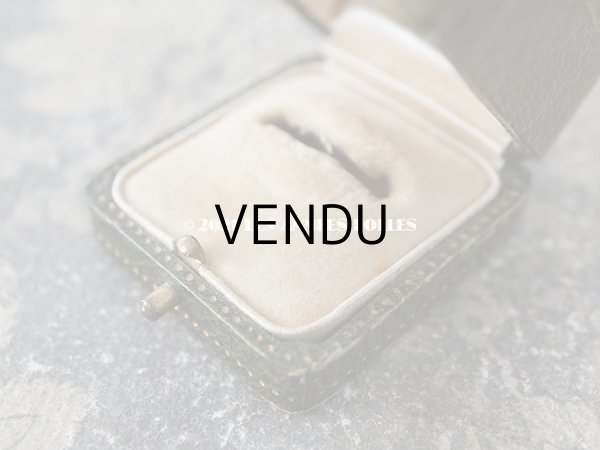 画像8: アンティーク リングボックス ジュエリーボックス 金彩入り グリーン (8)