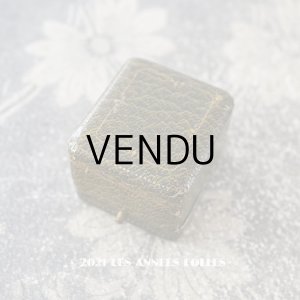 画像: アンティーク リングボックス ジュエリーボックス 金彩入り グリーン