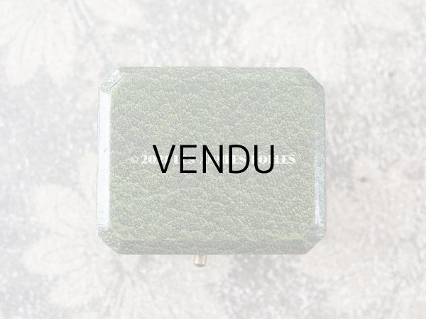 画像3: アンティーク  ピアス用 金彩入り ジュエリーボックス グリーン (3)