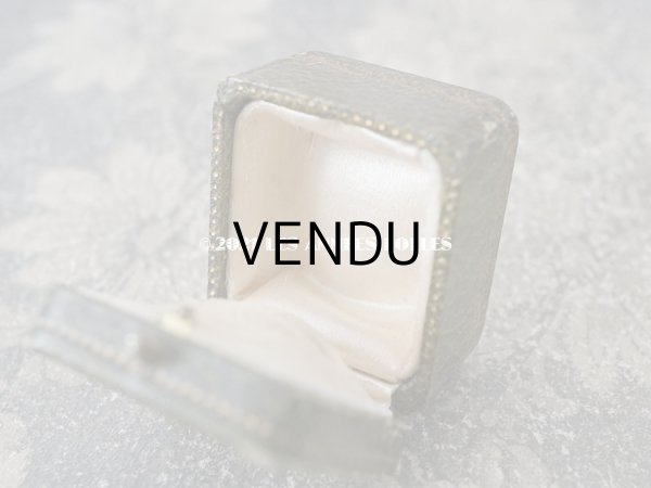 画像7: アンティーク リングボックス ジュエリーボックス 金彩入り グリーン (7)