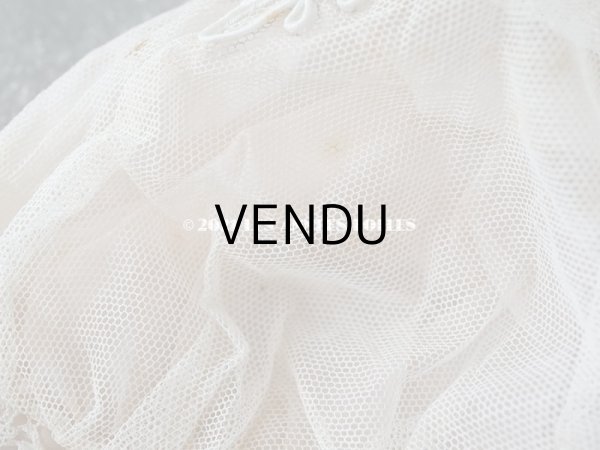 画像11: 1920年代 アンティーク ボネ ベビーピンクのシルクリボン & ロココトリム  (11)