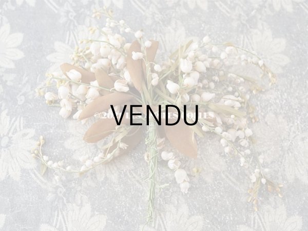 画像10: 1900年代 アンティーク 鈴蘭の布花 (10)