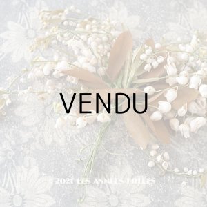 画像: 1900年代 アンティーク 鈴蘭の布花
