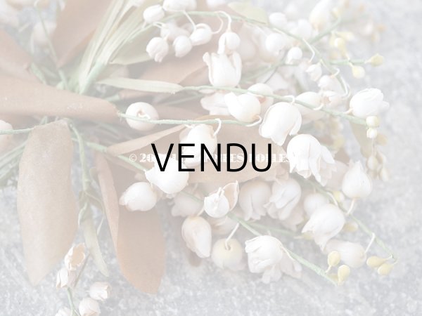 画像4: 1900年代 アンティーク 鈴蘭の布花 (4)