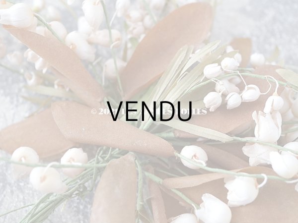 画像5: 1900年代 アンティーク 鈴蘭の布花 (5)