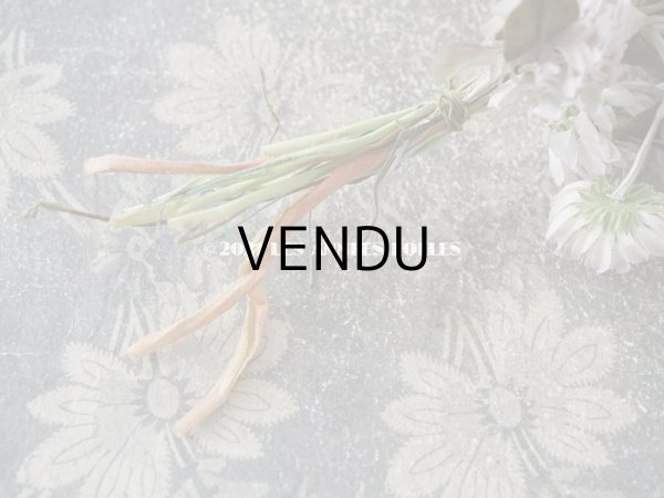 画像4: 1900年代 アンティーク  大きなシロツメクサの布花  (4)