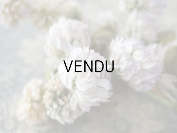 画像7: 1900年代 アンティーク  大きなシロツメクサの布花  (7)