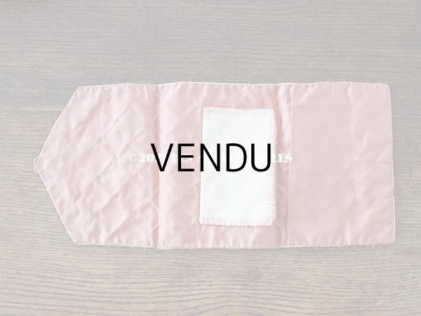 画像5: アンティーク シルク製 リボン刺繍の小さなポシェット 裁縫道具入れ (5)