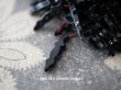 画像1: アンティーク フレンチジェット アイシクル型 ビーズ カット入り 4×16mm 38ピース  (1)
