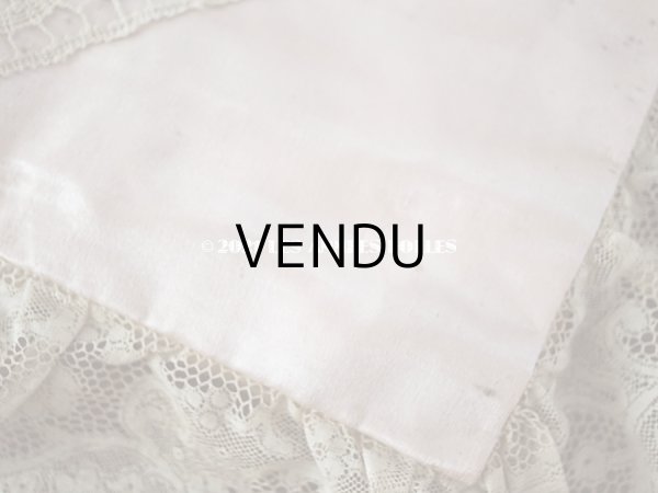 画像12: アンティーク リボンが結ばれたハンキーケース　ポシェット ピンク レース付き (12)