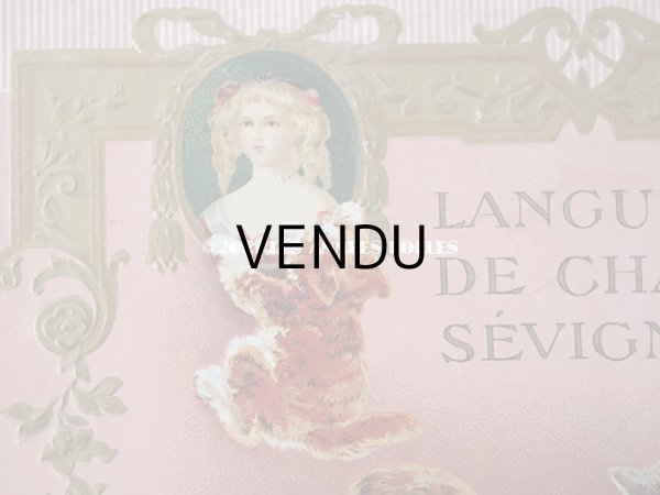 画像7: アンティーク ラングドシャのお菓子箱  『マルキーズ・ ドゥ・セヴィニエ』 LANGUES DE CHAT SEVIGNE - MARQUISE DE SEVIGNE PARIS - (7)