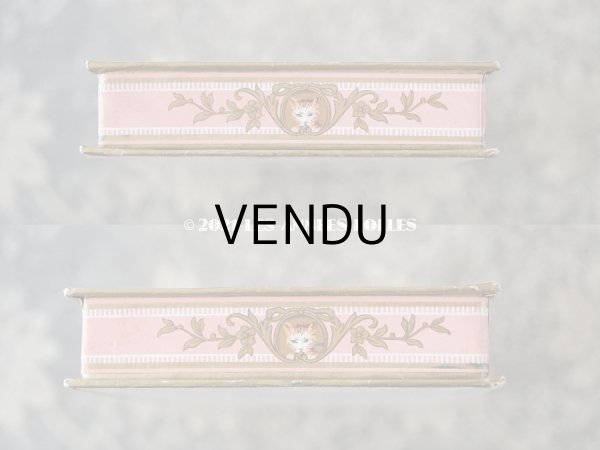 画像10: アンティーク ラングドシャのお菓子箱  『マルキーズ・ ドゥ・セヴィニエ』 LANGUES DE CHAT SEVIGNE - MARQUISE DE SEVIGNE PARIS - (10)