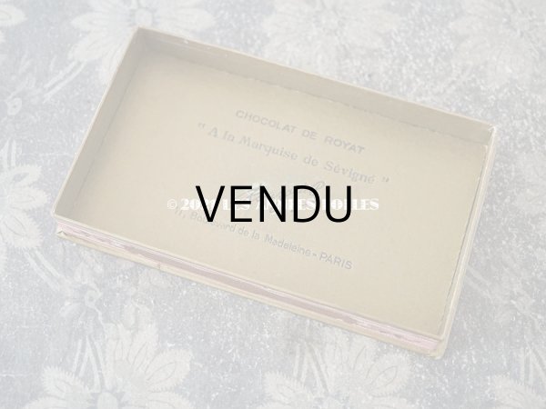 画像5: アンティーク ラングドシャのお菓子箱  『マルキーズ・ ドゥ・セヴィニエ』 LANGUES DE CHAT SEVIGNE - MARQUISE DE SEVIGNE PARIS - (5)