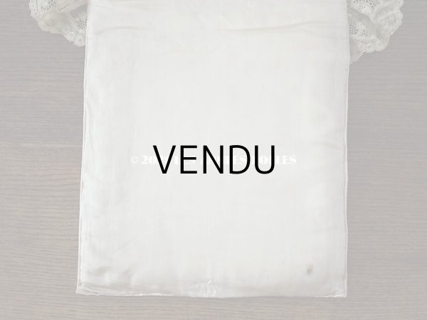 画像9: アンティーク リボンが結ばれたハンキーケース　ポシェット ピンク レース付き (9)