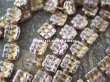 画像4: アンティーク スフレビーズ  吹きガラス製 キャンディーのようなライン入りビーズ  8mm 71ピース (4)