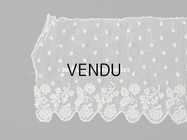 画像8: 18世紀 未使用 アンティーク ニードルレース アランソンレース 新品同様 150cm 7.7cm幅 『ポワン・ダランソン（アランソン）』  (8)