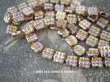 画像1: アンティーク スフレビーズ  吹きガラス製 キャンディーのようなライン入りビーズ  8mm 71ピース (1)