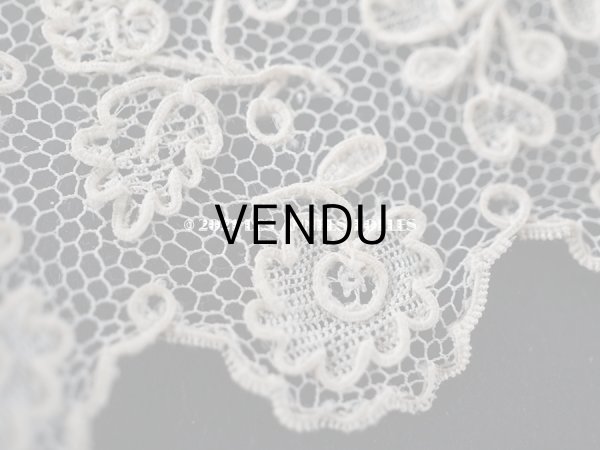 画像4: 18世紀 未使用 アンティーク ニードルレース アランソンレース 新品同様 150cm 7.7cm幅 『ポワン・ダランソン（アランソン）』  (4)