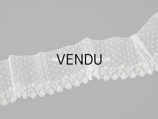 画像7: 18世紀 未使用 アンティーク ニードルレース アランソンレース 新品同様 150cm 7.7cm幅 『ポワン・ダランソン（アランソン）』  (7)