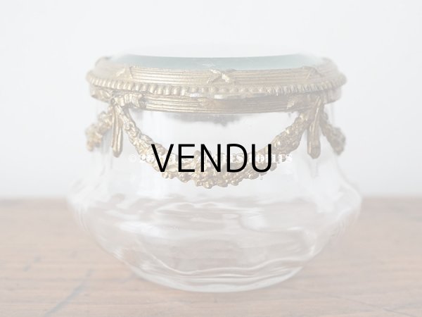 画像7: アンティーク パウダーケース 薔薇のガーランド (7)