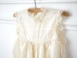 画像3: ＊蚤の市＊1900年代 アンティーク ベビードレス シルク製 オフホワイト 洗礼式のドレス (3)