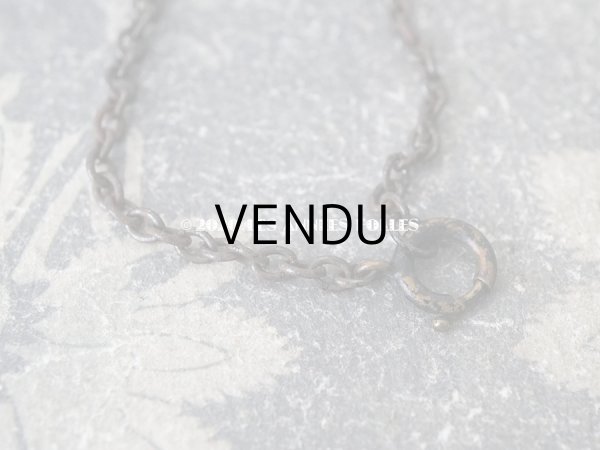 画像3: アンティーク フォトフレームのペンダント 薔薇＆リボン (3)