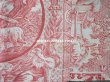 画像17: 1900年代 アンティーク 天使＆鳥＆スフィンクス　 コットン製ファブリック   (17)